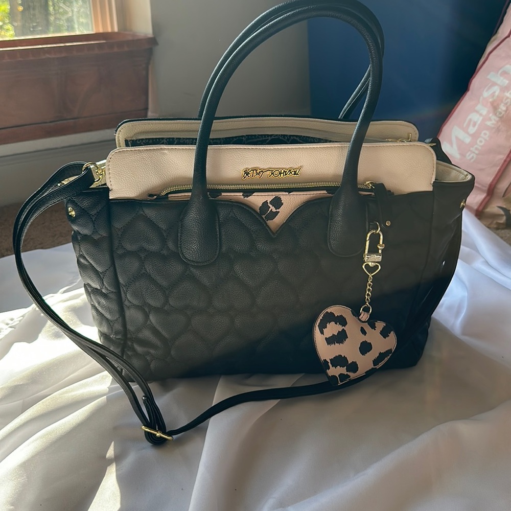 Black purse betsey Johnson